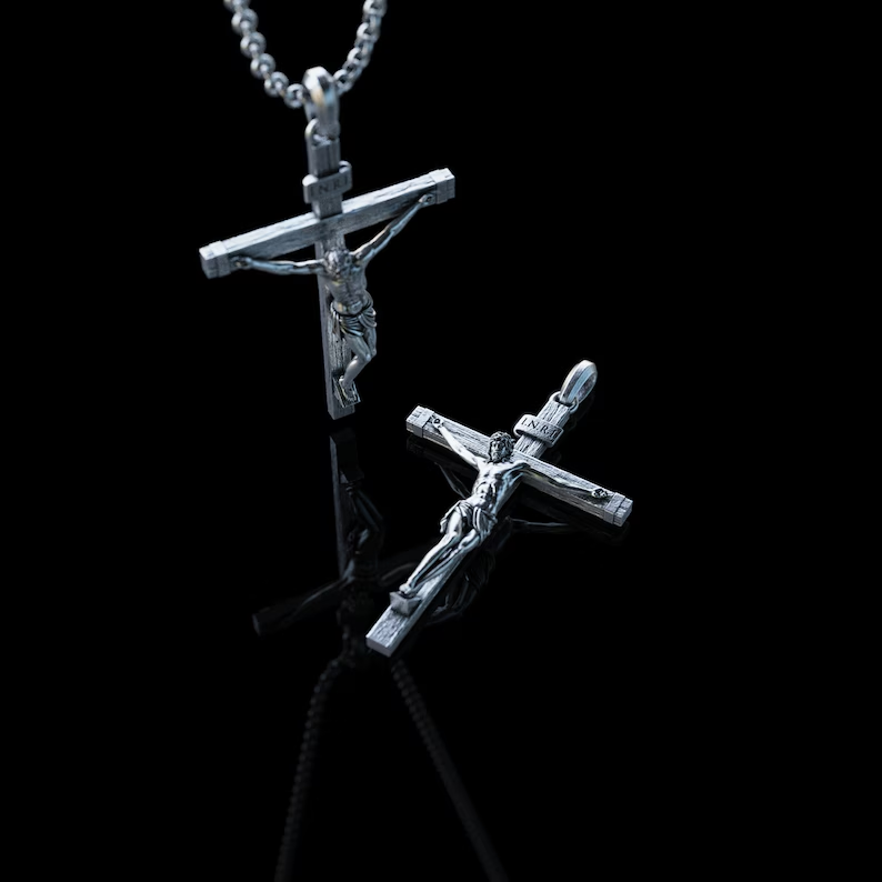 S925K Jesus Cross Necklace