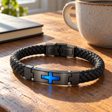 Walk by Faith – Men’s Braided Christian Cross Bracelet | A Meaningful Gift of Faith