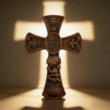 “Bless This Child” Prayer Boy/Girl Cross Wooden Sculpture