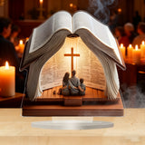 Holy Family Bible Acrylic Decor: A Christian Symbol of Faith & Family