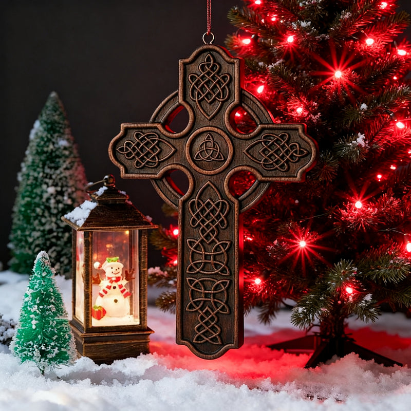 Keltisches Kreuz Holz schnitzerei