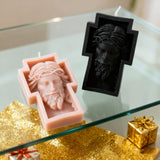 Jesus Crucifix Scented Candle: A Sacred Glow of Sacrifice & Devotion