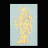 Luxury Religious Jesus Virgin Mary Gold Plated Copper Mobile Phone Decorative Sticker