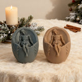 Oval Jesus Scented Candle: A Sacred Embrace of Resurrection & Devotion