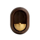 Door Opening Bell,shopkeepers Bell for Hanging on Door,Magnetic Attached Wood Doorbell,Creative Gift,Ornaments and Hanging Decoration for Entrance,Fridge Sticker Decor
