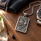 S925 Sterling Silver Jesus & Lion Cross Pendant Necklace – Christian Faith Jewelry for Men