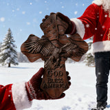 American Eagle Wooden Cross – God Bless America