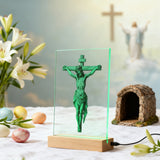 Jesus Crucifixion Glass Lamp: Turning Faith into a Tangible Daily Sacred Object