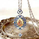 Vintage Our Lady & Child Icon Necklace