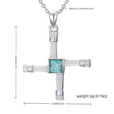 St. Brigid's Cross Turquoise Necklace – Celtic Heritage & Natural Beauty