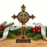 Dual Divine Cross: Christ’s Redemption & St. Benedict’s Protection