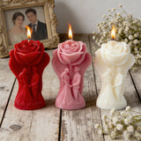 Rose & Couple Aromatherapy Candle: A Romantic Glow for Your Love