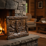 Handmade Woolly Mammoth Wood Carving — Collector's Wall Plaque | Solid Beechwood | Prehistoric Art