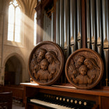 Holy Family Wooden Plaque: A Christian Symbol of Love, Faith, & Family