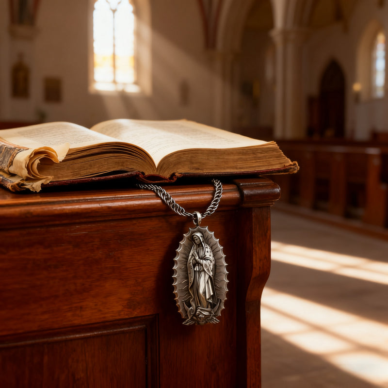 Our Lady of Guadalupe S925k Silver Necklace