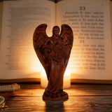 Metatron Angel Cube Beechwood Guardian Ornament: Soulful Resonance of Faith and Art