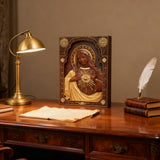 Sacred Heart Wood Carvings: Jesus & Mary, Handcrafted Tokens of Divine Love