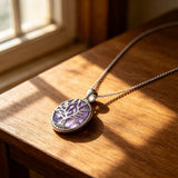 Tree of Life Amethyst Necklace – Growth, Wisdom & Divine Light
