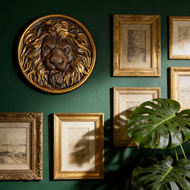Lion Head Wooden Wall Art: Symbol of Christ the Lion of Judah