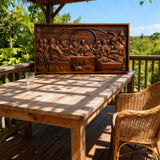 Bgcopper Last Supper Religious Carving Icons Gifts Wood Carving Religious Wood Wall Art