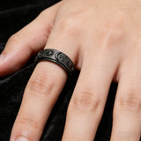 Sun, Moon & Stars Rotating Fidget Ring | Celestial Anxiety Relief Jewelry