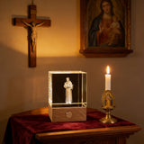 St. Francis of Assisi  Crystal Lamp: A Beacon of Peace & Creation