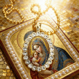Bohemian Our Lady & Child Necklace & Keychain