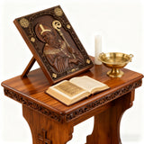 Bgcopper Saint Patrick Wood Carved Icon Religious Gift Wall Hanging Art Work