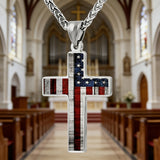 American Flag Cross Necklace: Faith & Patriotism Worn as One 🇺🇸