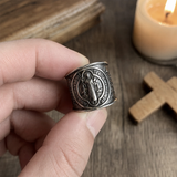 Saint Benedict Ring,ward off spiritual and physical dangers