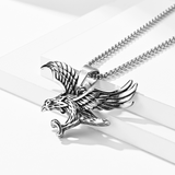 American Flag Bald Eagle Flag Necklace
