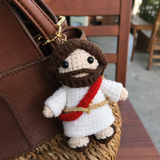 Handmade Crochet Jesus Keychain