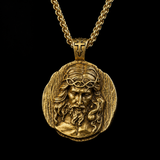 Crown of Thorns Jesus Double‑Sided Medallion Necklace, Stainless Steel Sacred Heart Pendant for Men Product Parameters
