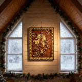 Assumption of Mary Hand-Carved Wood Wall Art: A Tribute to Heavenly Glory