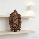 Three Sacred Hearts of the Holy Family Wall Hanging Art work Personalized Religious Gift wooden decor