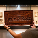Bgcopper Last Supper Religious Carving Icons Gifts Wood Carving Religious Wood Wall Art