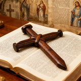 Nail Cross Wooden Wall Art: A Christian Symbol of Sacrifice & Redemption