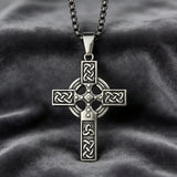 Celtic Knot Titanium Steel Cross