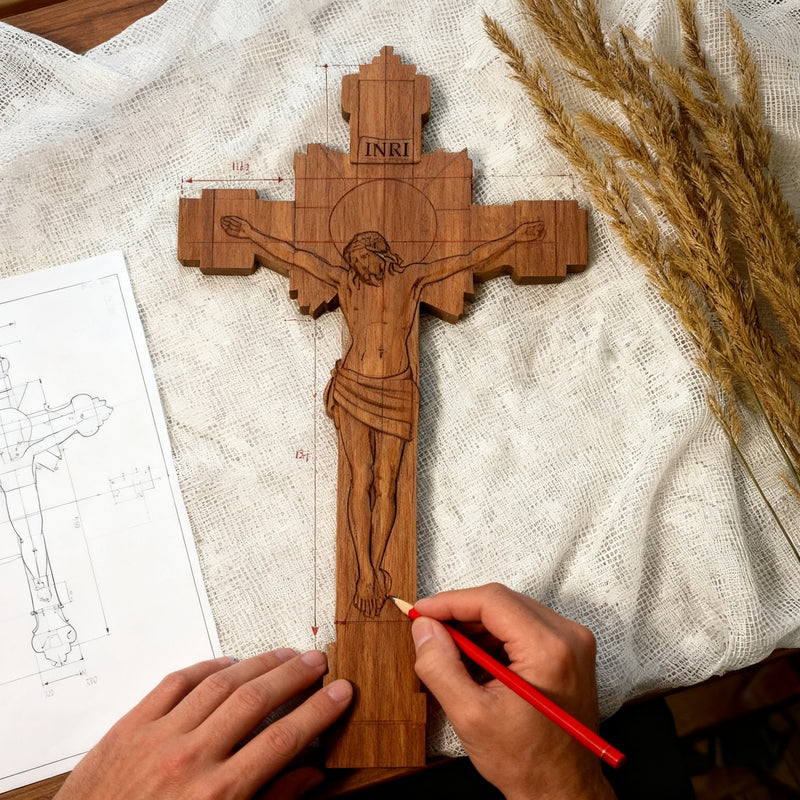 Drawing the Crucifix Design