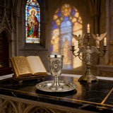 Jerusalem Holy Grail (Cup & Saucer Set) - Authentic Kiddush Cup for Shabbat, Passover & Special Occasions