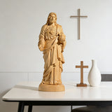 Sacred Heart of Jesus Wooden Statue: A Tribute to Unfailing Love