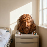 Handcrafted Beechwood Jesus Thorn Crown Wall Hanging — A Sacred Reminder of His Everlasting Love