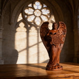 Metatron Angel Cube Beechwood Guardian Ornament: Soulful Resonance of Faith and Art