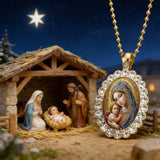 Bohemian Our Lady & Child Necklace & Keychain