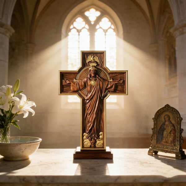 New Ascension Cross: Glory of Resurrection & Proclamation of Redemption