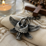 Seraphim Angel Pendant Necklace Angel Wings Amulet