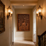 Hagia Sophia Wooden Wall Art: Warm Corner of Byzantine Beauty