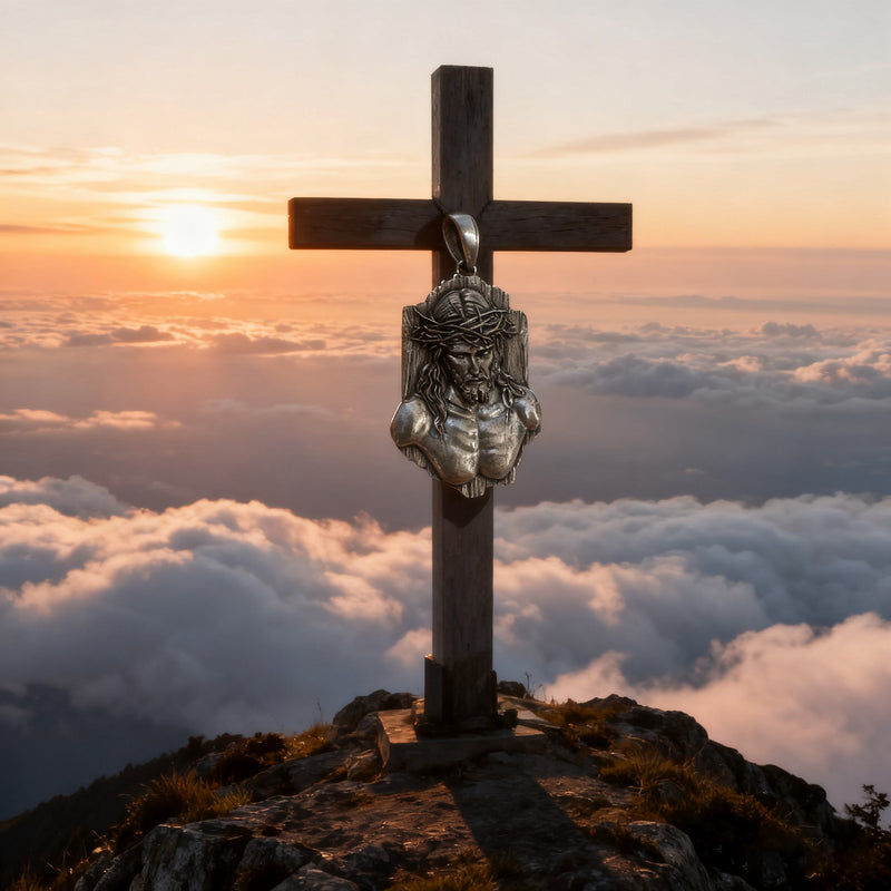 The Crown of Thorns Covenant - S925 Sterling Silver Christian Pendant, A Sacred Reminder of Sacrifice and Redemption