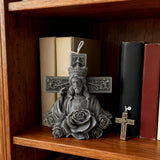 Sacred Light Christmas Candle - Christ King & Holy Mary Edition | Natural Soy Wax Christian Candles for Advent Worship & Prayer