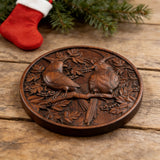 Red Cardinal Couple Hand-Carved Wood Figurine: A Symbol of Hope & Spiritual Connection